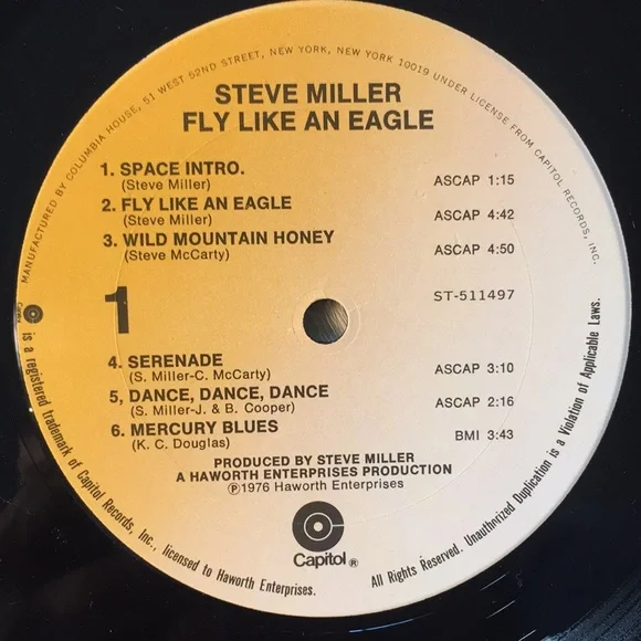 Steve Miller Band - “Fly Like An Eagle” Vinyl LP - Picture 4 of 5